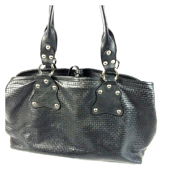 Cavalcanti Handbags - CAVALCANTI ITALIAN BLACK LEATHER SATCHEL LARGE